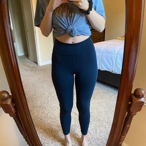 lululemon in-movement leggings true navy 25”